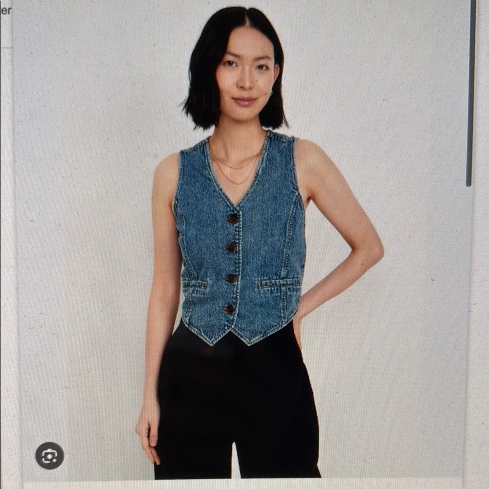 Old Navy Blue Denim Vest